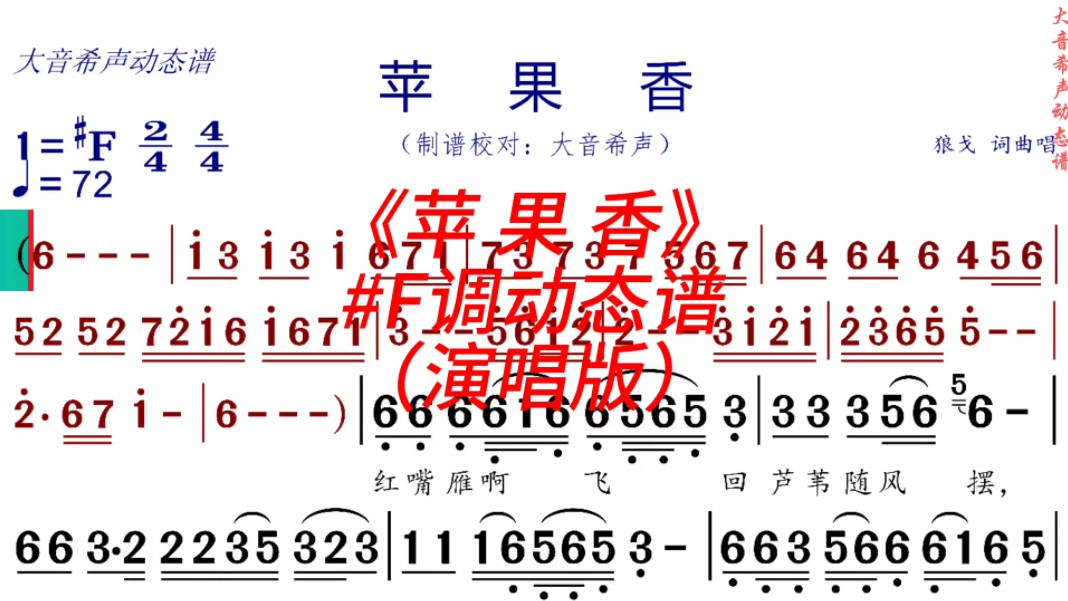 吉他版苹果香苹果手机铃声吉他谱